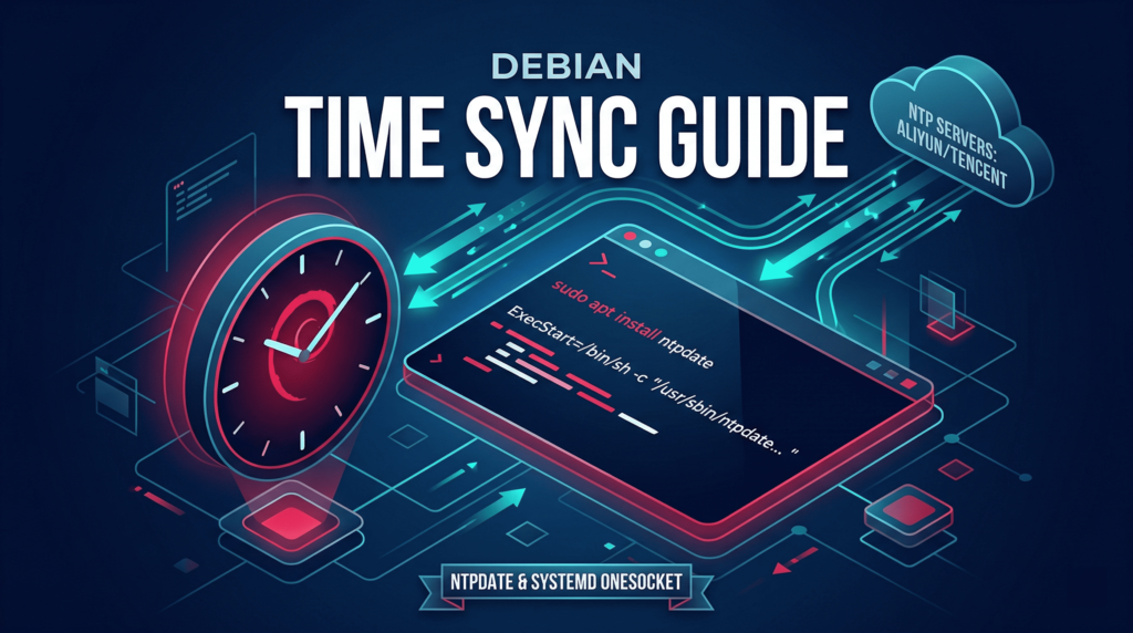 Debian 系统时间同步进阶指南：ntpdate 安装与开机强制同步 | asher